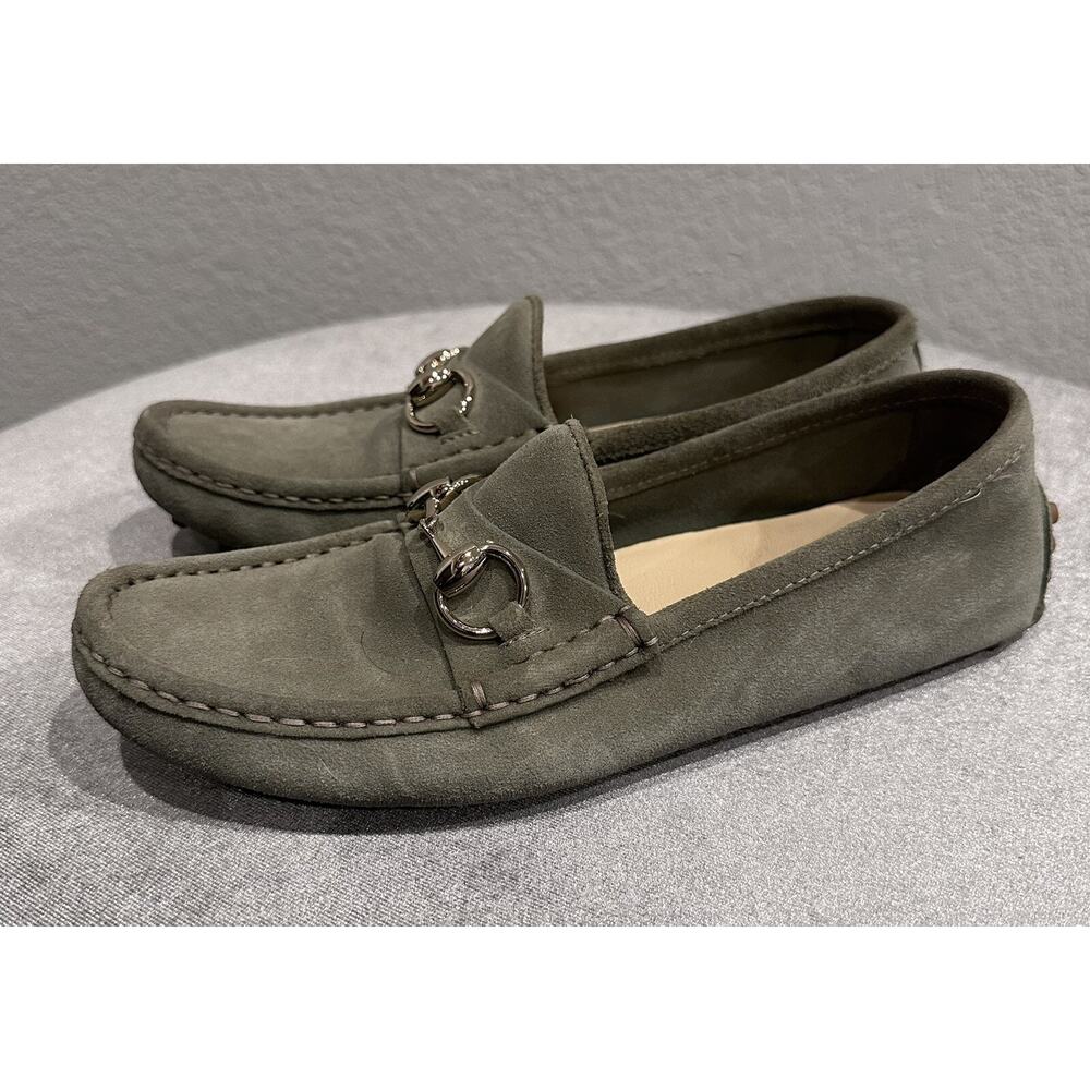 Gucci Gray Mules with Silver Hardware - Picture 4 of 10